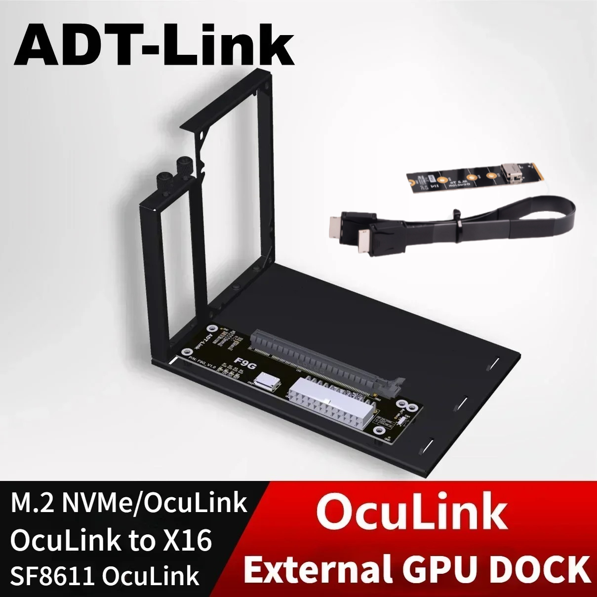 Oculink Egpu Dock Graphics Card - ADT PCIe 4.0 64Gbps Scheda grafica